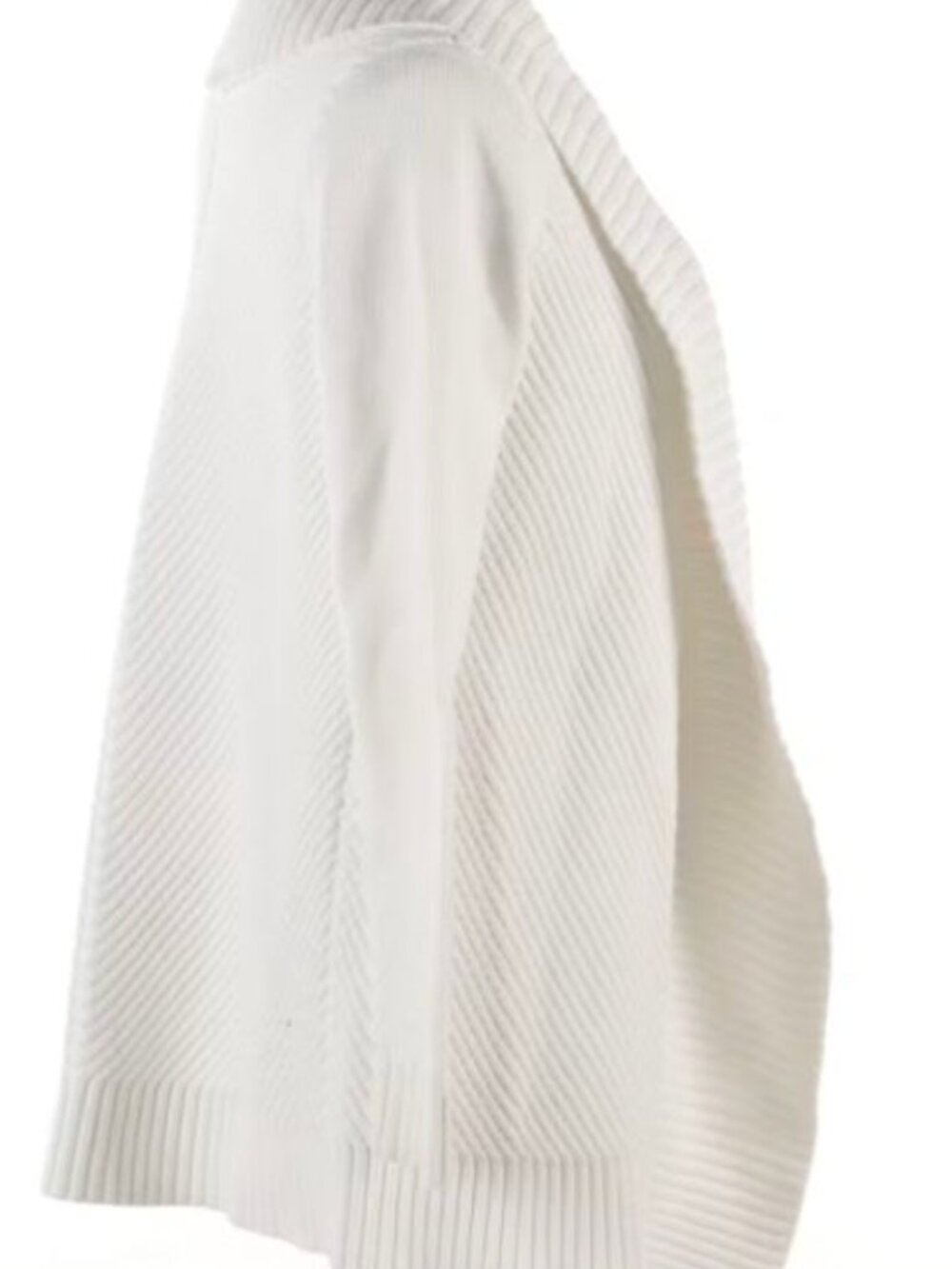 Lauren Ralph Lauren White Knit Cotton Shawl Collar Cardigan - Picture 2 of 7